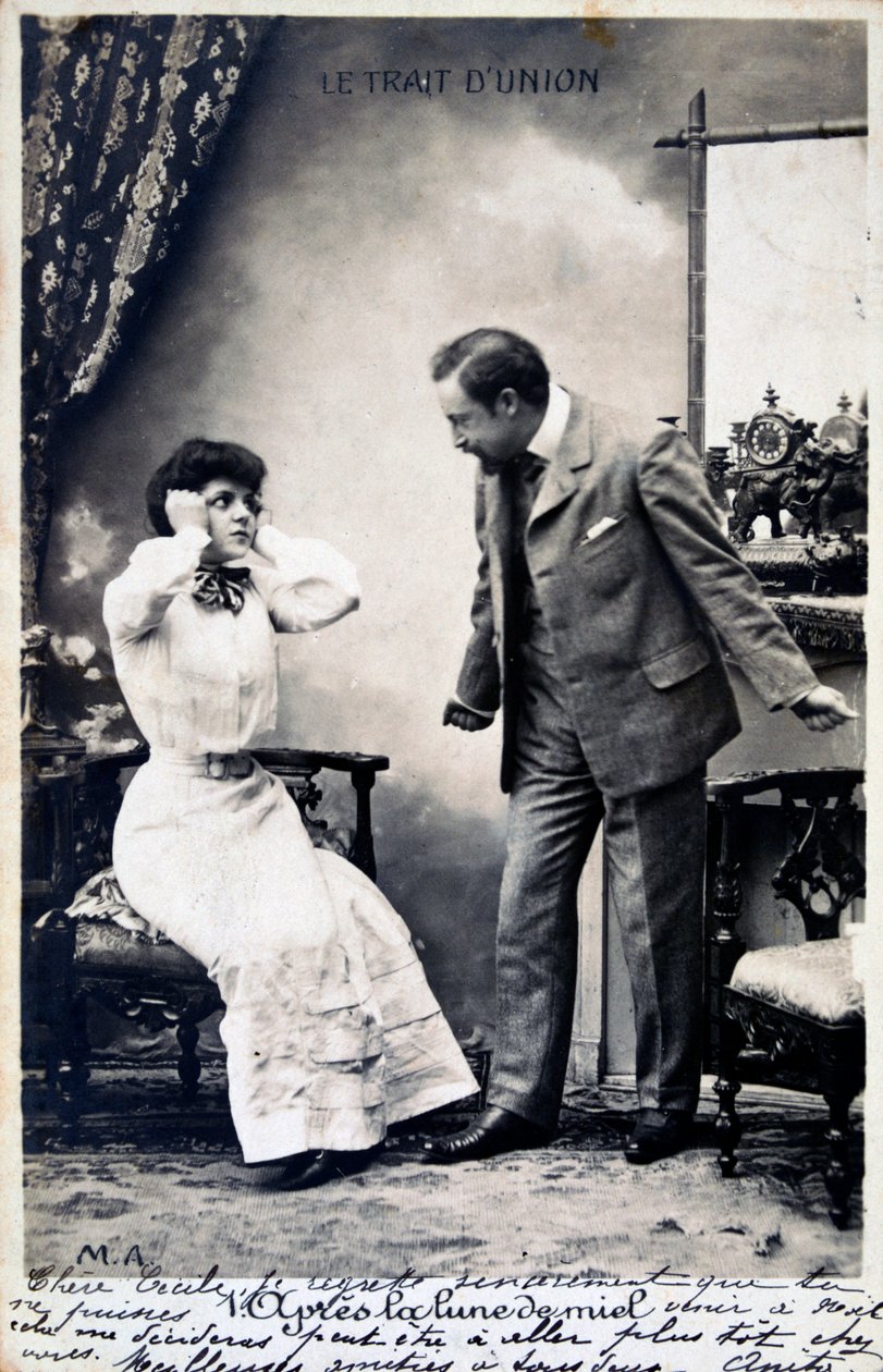 Vintage French postcard, c1900 by Unbekannt
