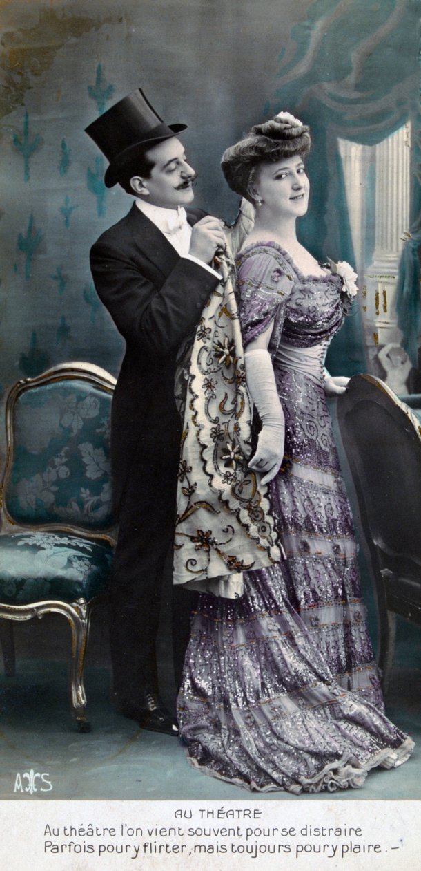 Vintage French postcard, c1900 by Unbekannt