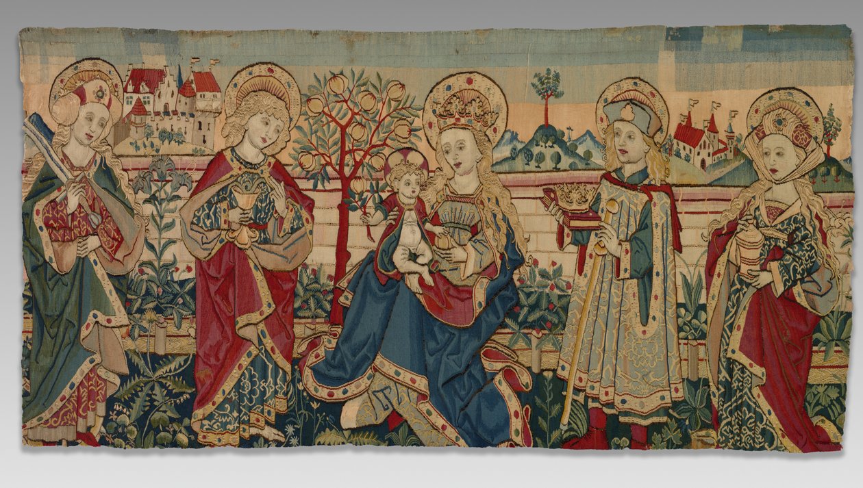 Virgin and Child with Four Saints by Unbekannt