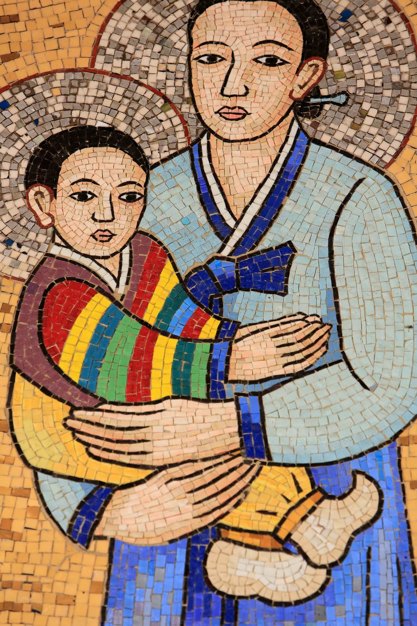Virgin and Child, Basilica of the Annunciation, Nazareth, Israel by Unbekannt