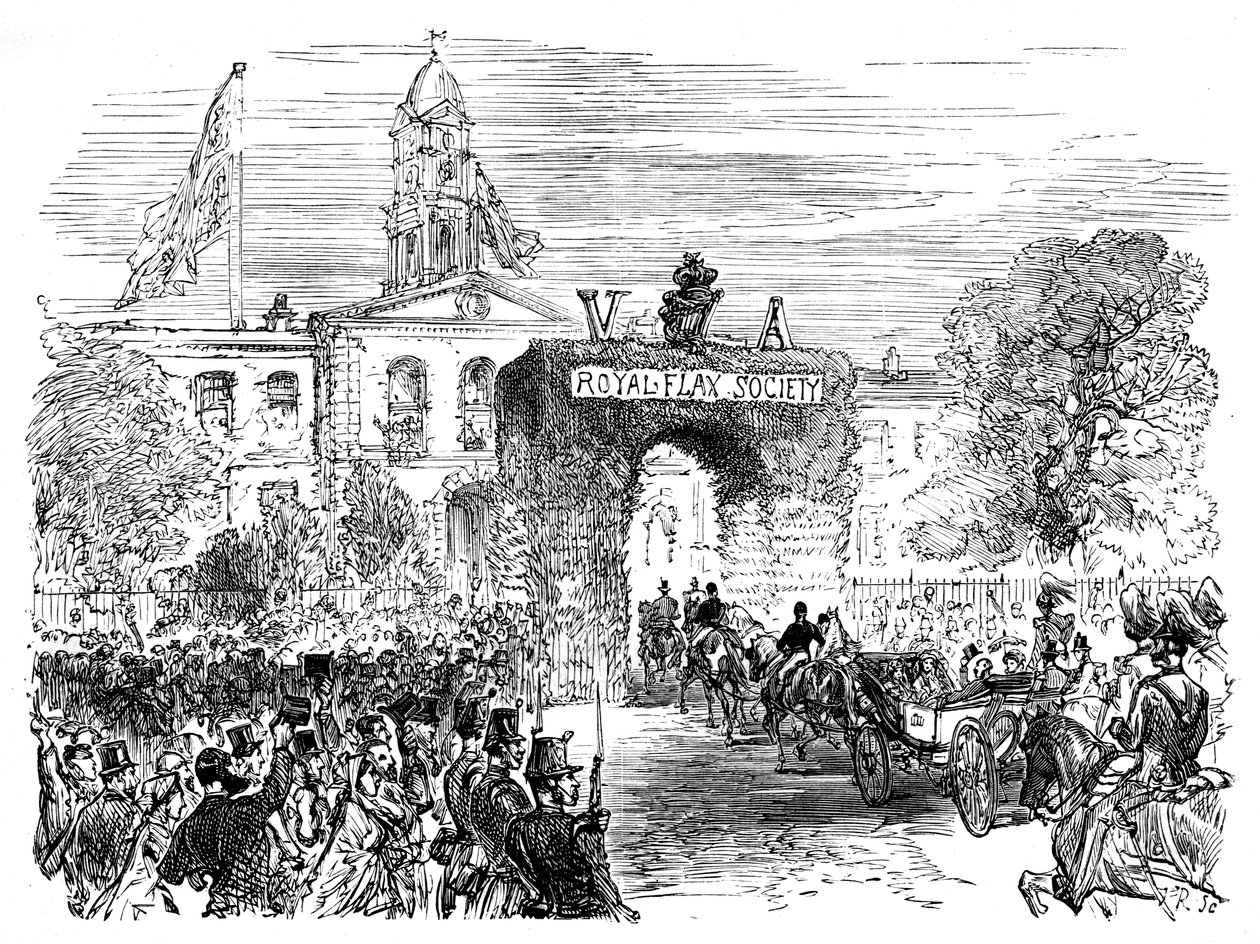Visit of the Queen and Prince Albert to the Linen Hall, Belfast by Unbekannt
