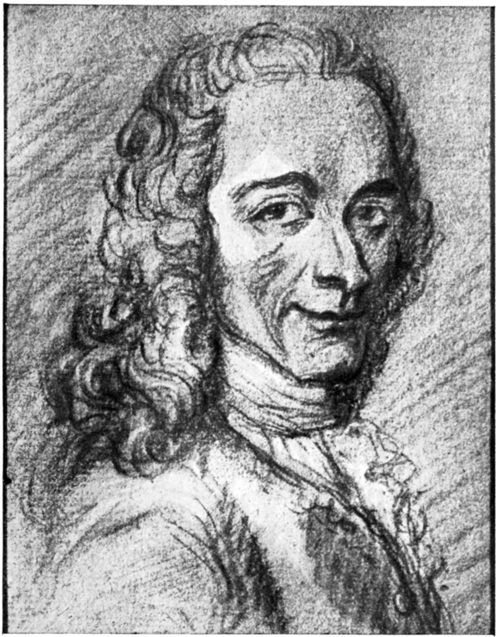 Voltaire, French Enlightenment writer, essayist, deist and philosopher by Unbekannt