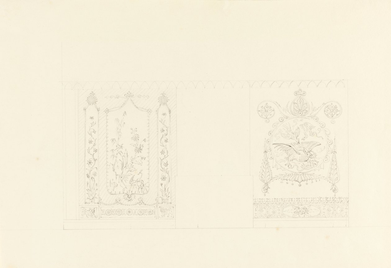Wall Decoration, Blue Drawing Room, Royal Pavilion, Brighton by Unbekannt