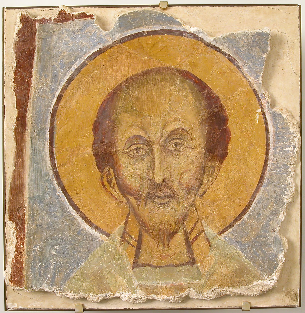 Wall Painting of Male Saint (modern restoration) by Unbekannt