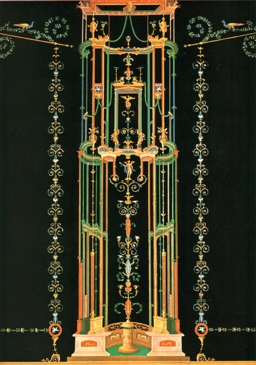 Wall decoration, Pompeii, Italy, 1928 by Unbekannt