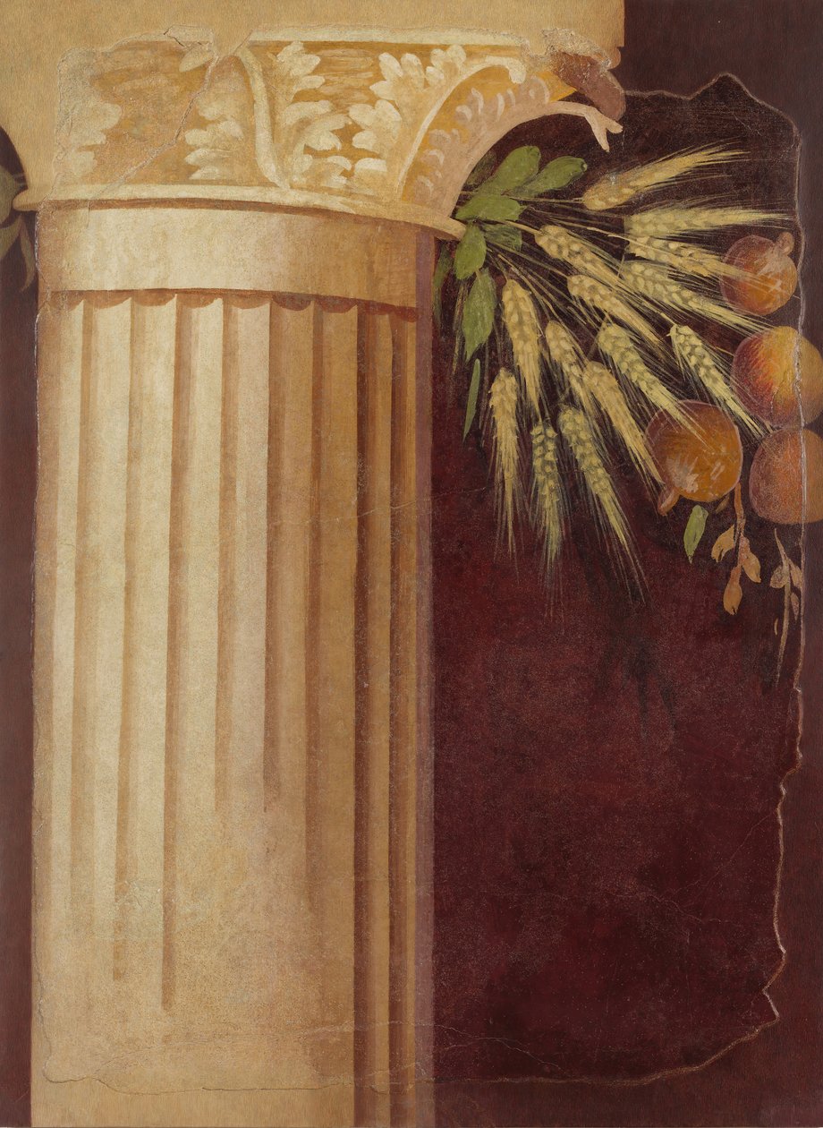 Wall painting fragment from the peristyle of the Villa of P. Fannius Synistor, ca. 50-40 B.C. by Unbekannt