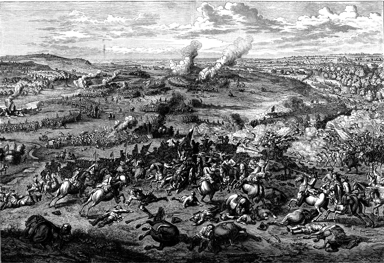 War of the Spanish Succession: Battle of Blenheim, Bavaria, 3 August 1704 by Unbekannt
