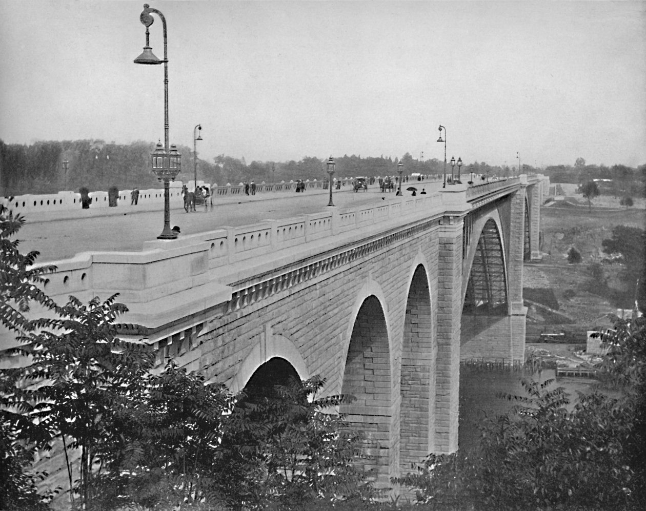 Washington Bridge, Harlem River, New York, c1897 by Unbekannt