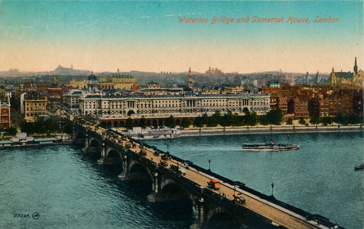 Waterloo Bridge and Somerset House, London by Unbekannt