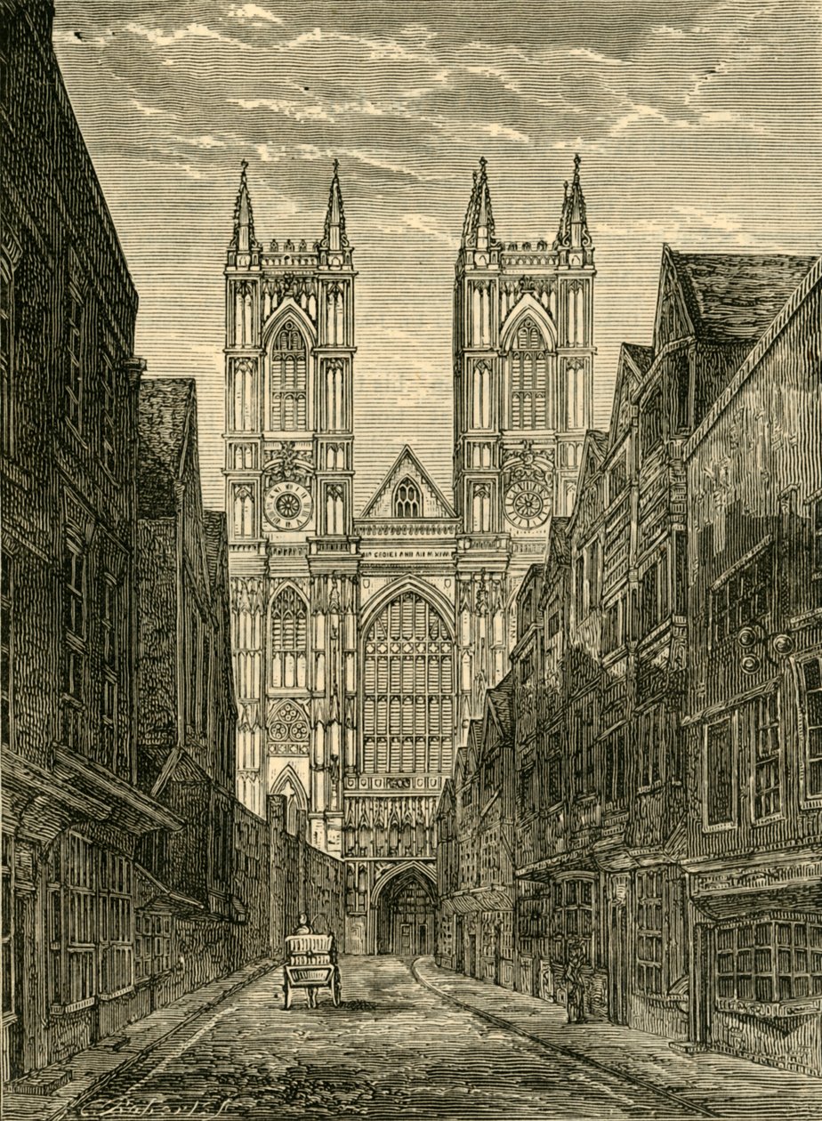 West Front of Westminster Abbey, from Tothill Street by Unbekannt