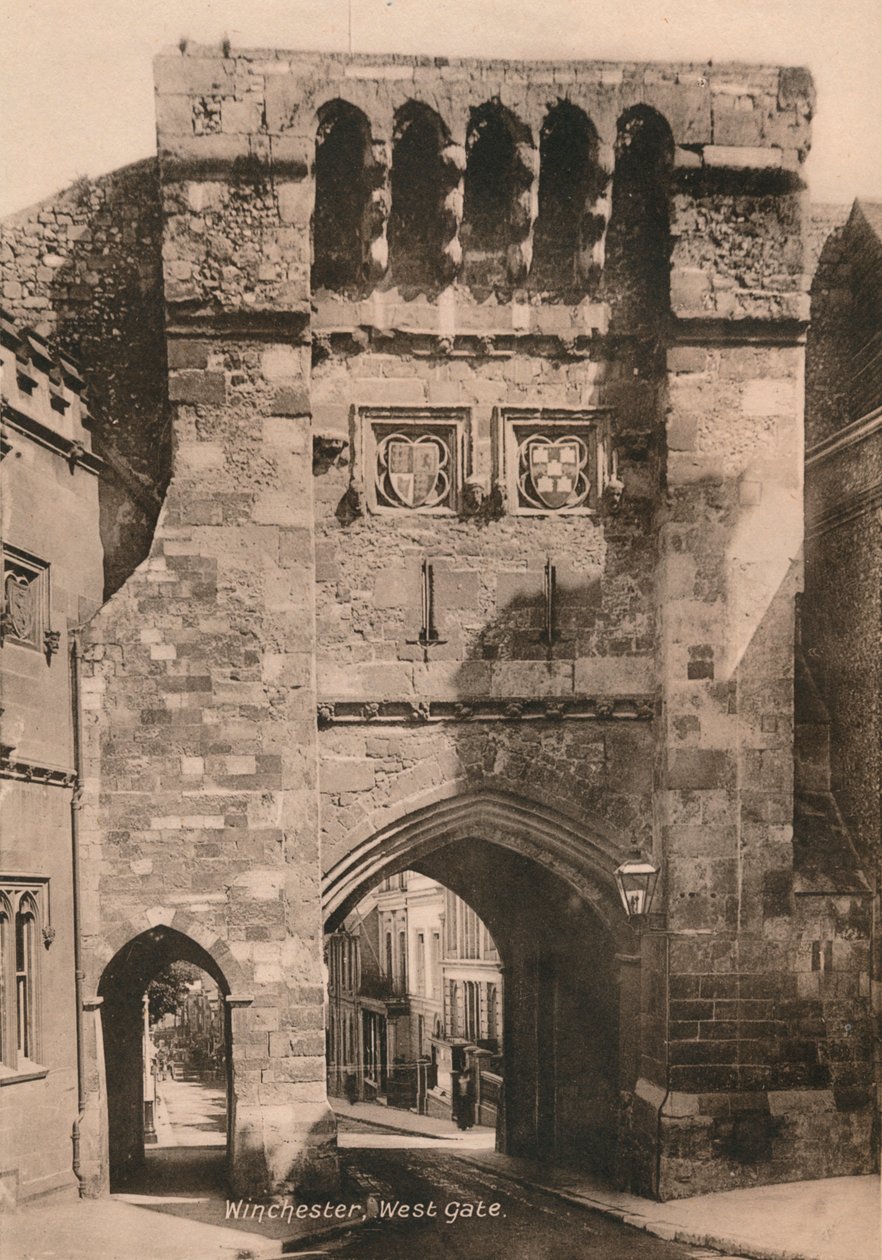 West Gate, Winchester, Hampshire, Early 20th Century by Unbekannt