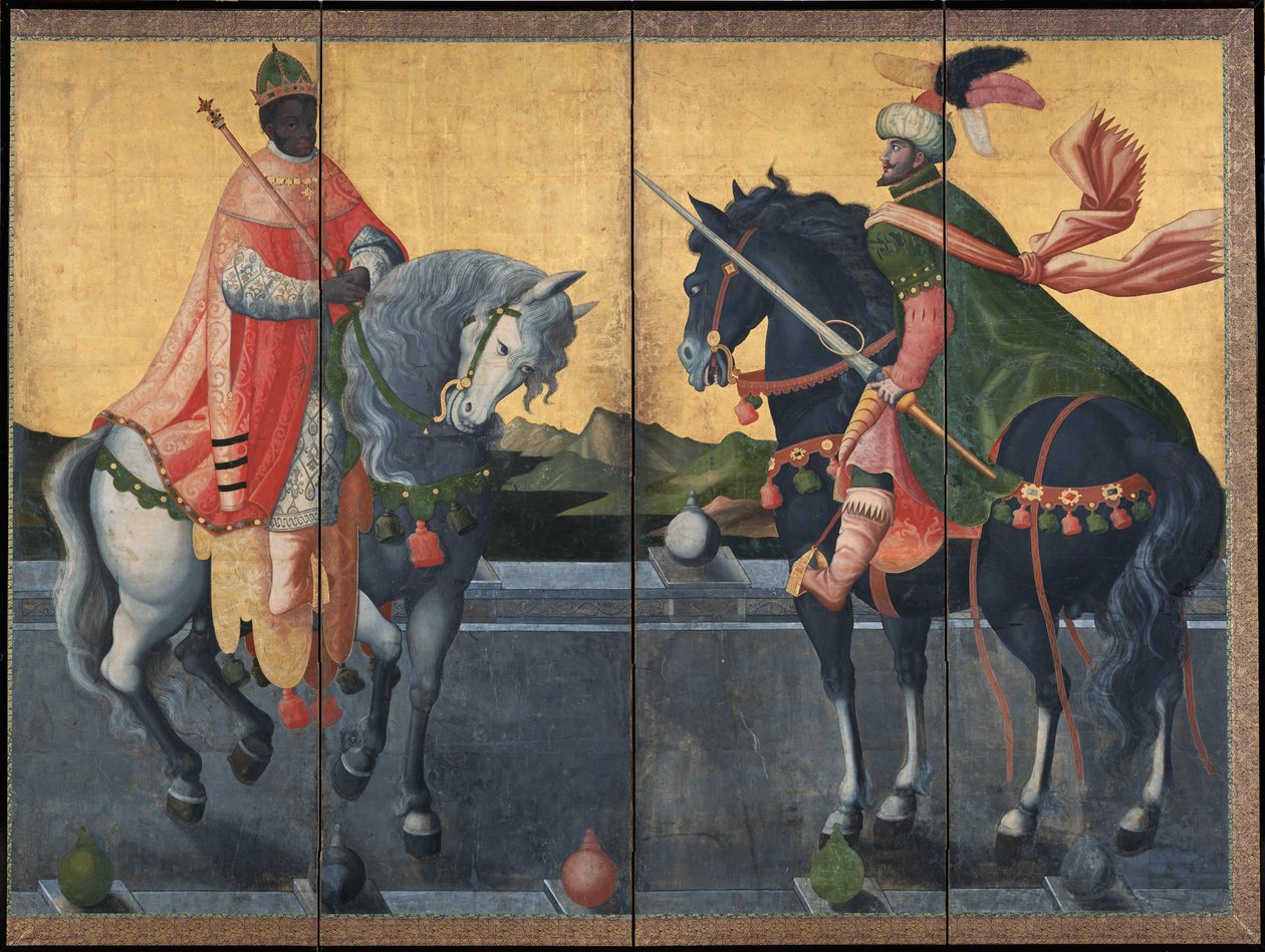 Western Kings on Horseback by Unbekannt