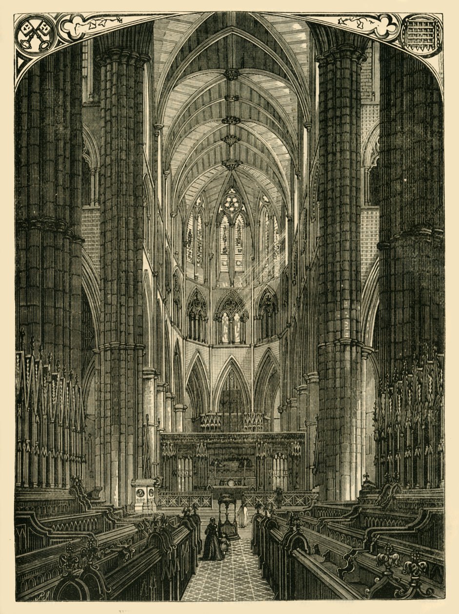 Westminster Abbey: Interior of the Choir by Unbekannt