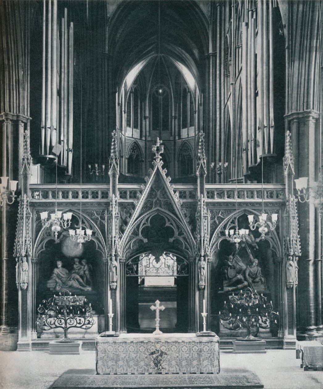 Westminster Abbey, London, Showing Benno Elkan