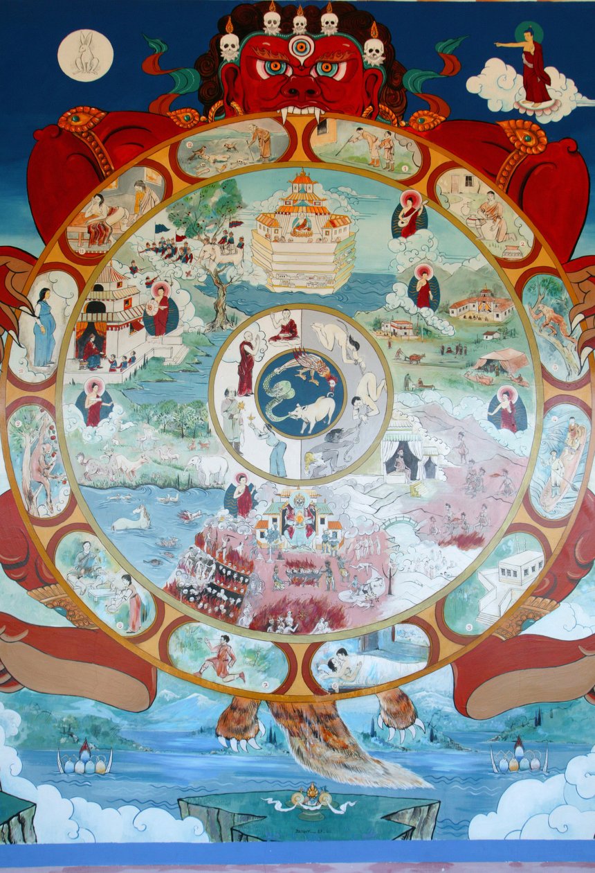 Wheel of Samsara. Temple of the Thousand Buddhas. Toulon sur Arroux, France by Unbekannt