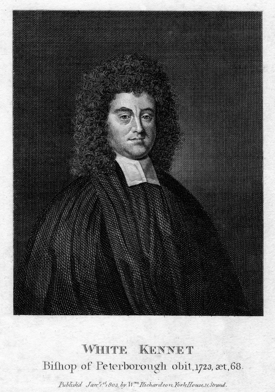 White Kennet, historian and Bishop of Peterborough by Unbekannt