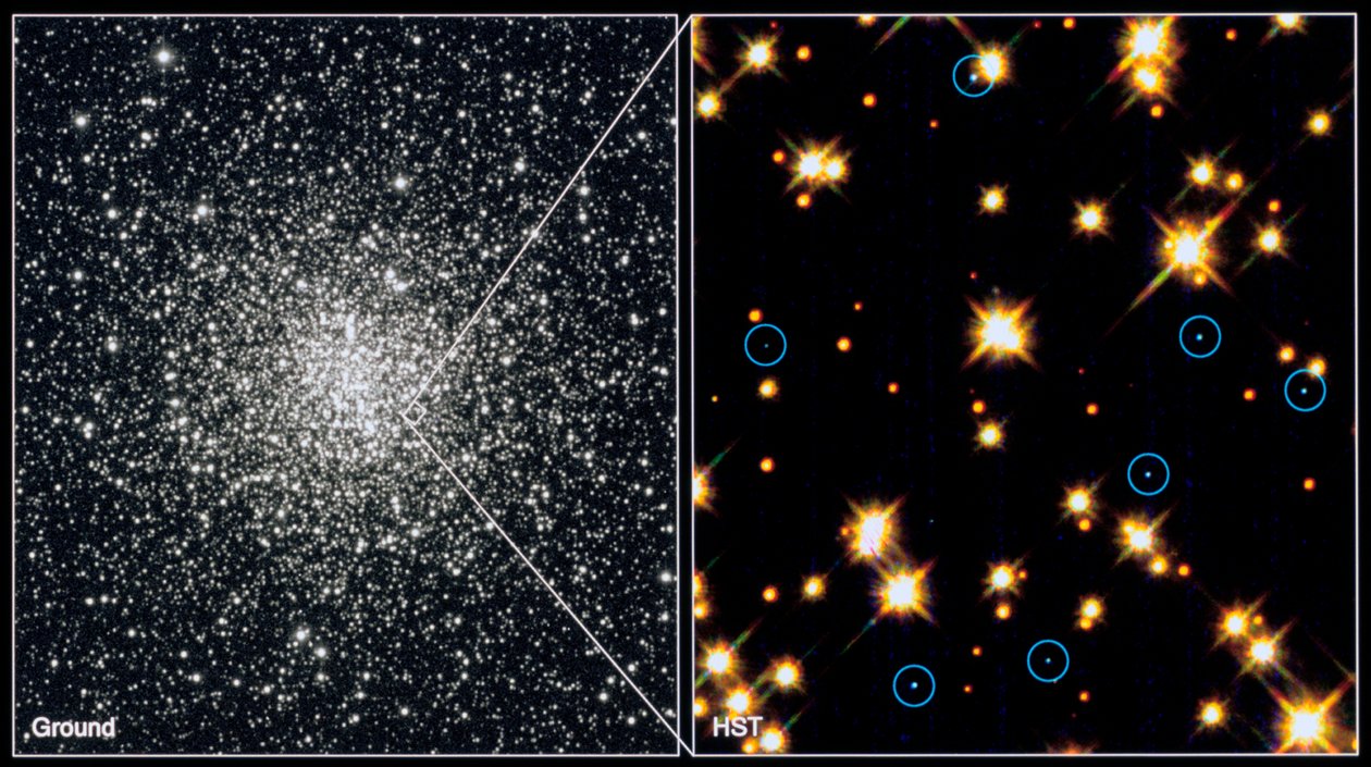 White dwarf stars in Globular Cluster M4H Bond STSCI by Unbekannt