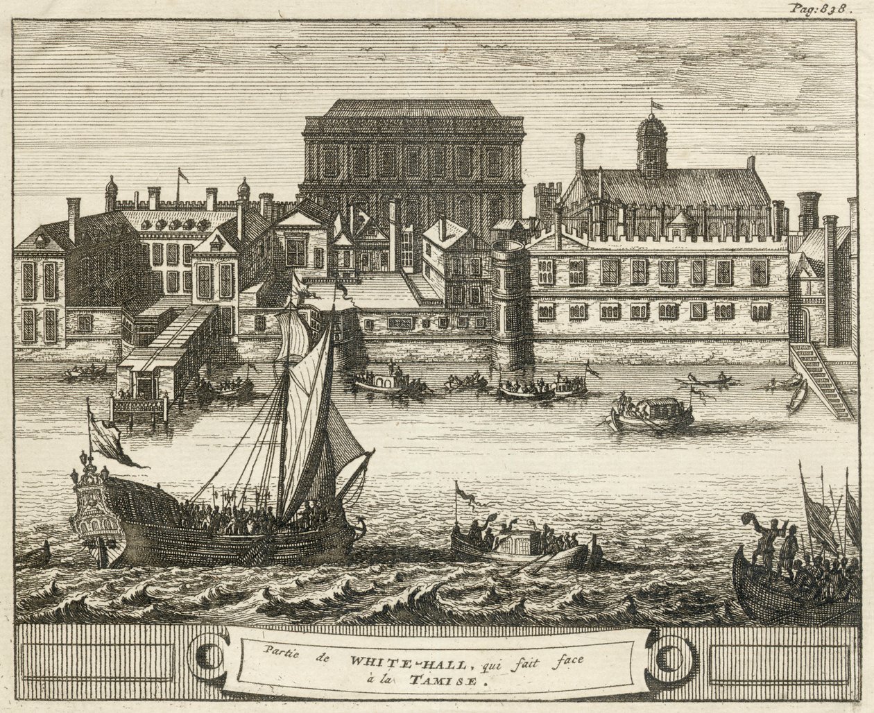 Whitehall, Westminster, London, 1707 by Unbekannt