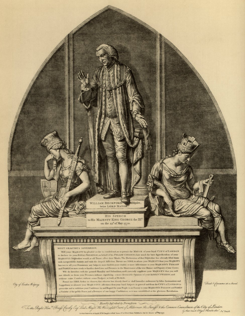 William Beckford and His Speech to King George III, 1770 by Unbekannt