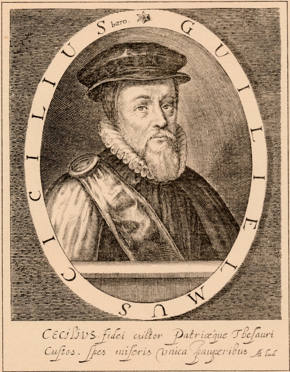 William Cecil, 1st Baron Burghley, English Statesman by Unbekannt