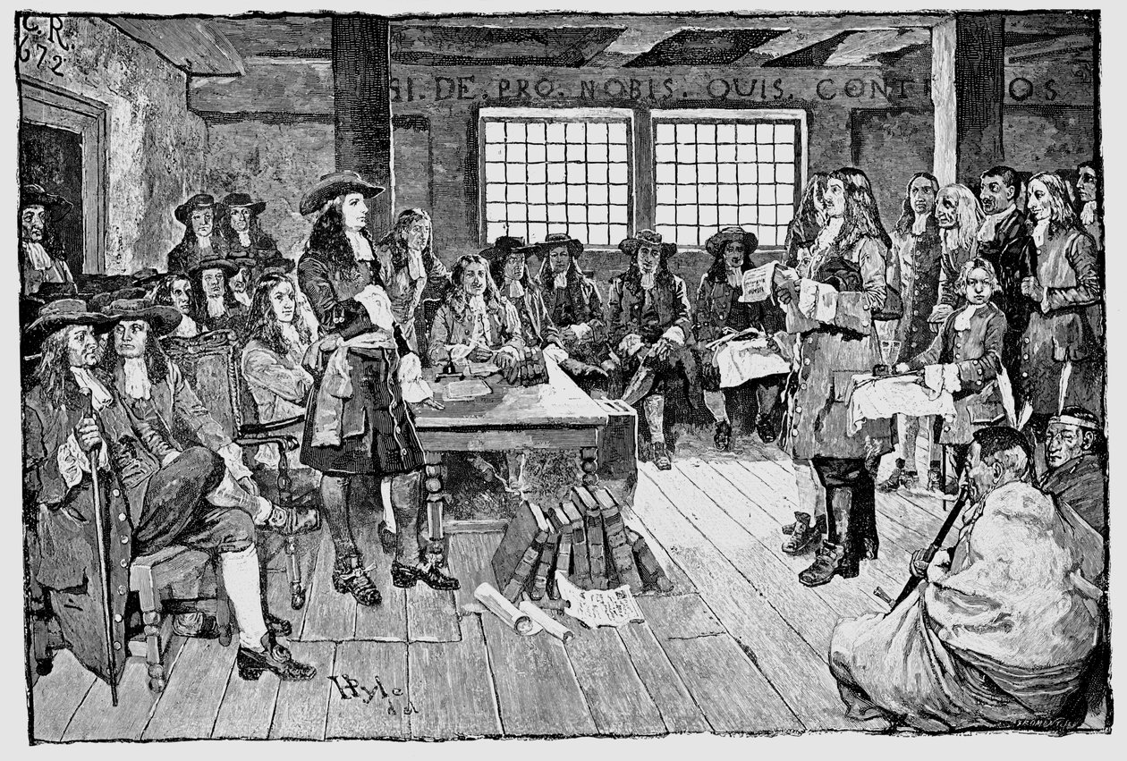 William Penn, English Quaker and Colonialist, Founder of Pennsylvania by Unbekannt