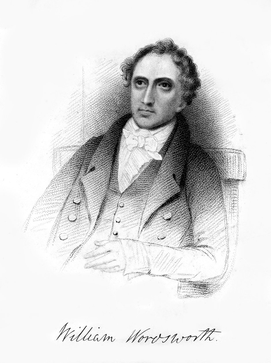 William Wordsworth, English romantic poet, 19th century by Unbekannt
