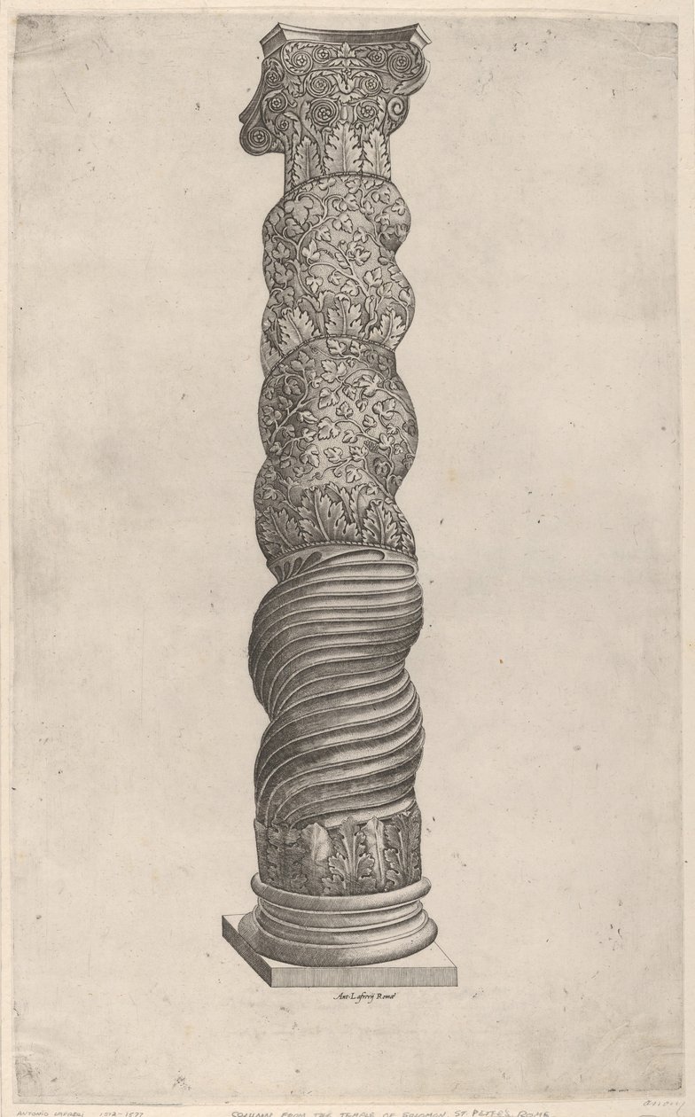 Winding Column from Saint Peters, Rome by Unbekannt