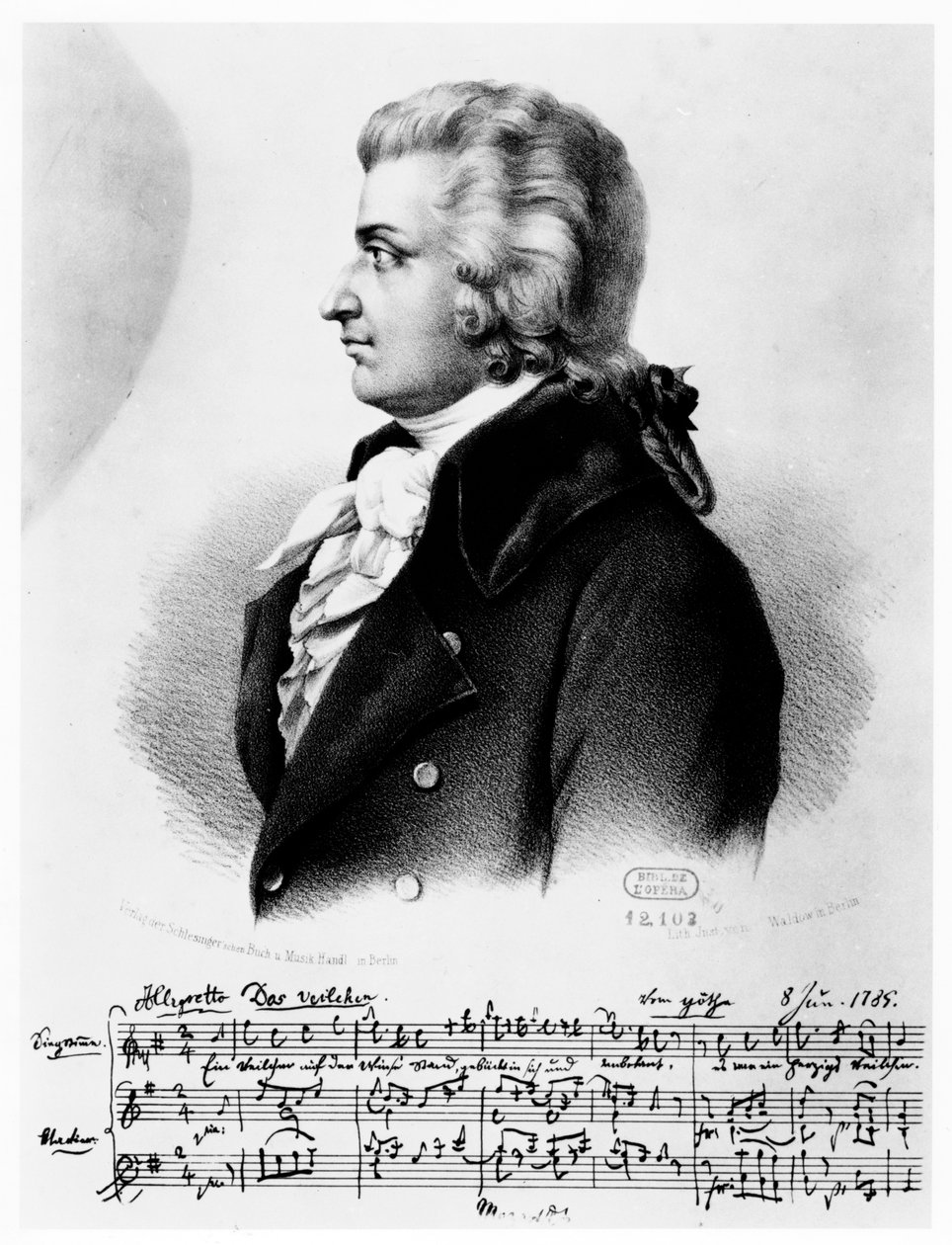 Wolfgang Amadeus Mozart, 1756-1791, c1790 by Unbekannt