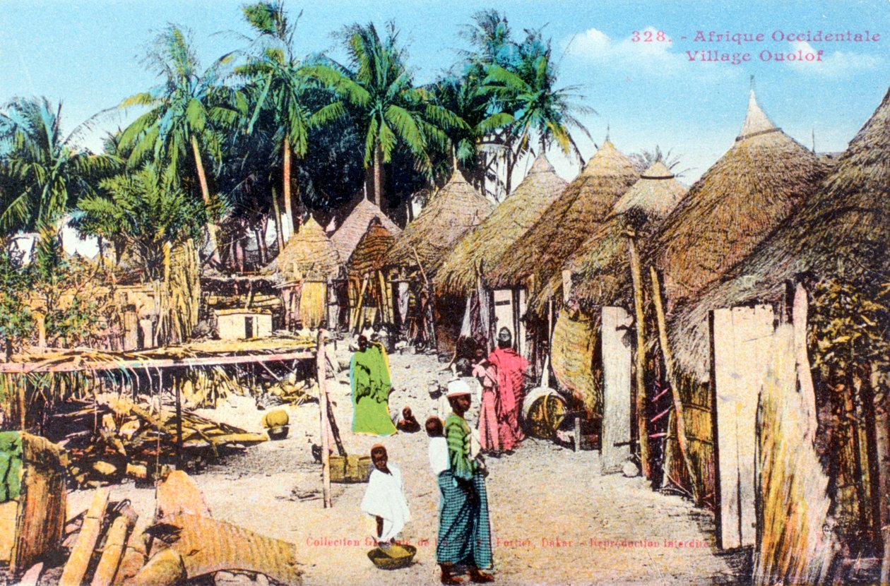 Wolof, or Ouolof village, Senegal, 20th century by Unbekannt