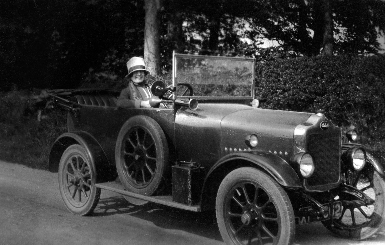 Woman driving a car, 1930 by Unbekannt