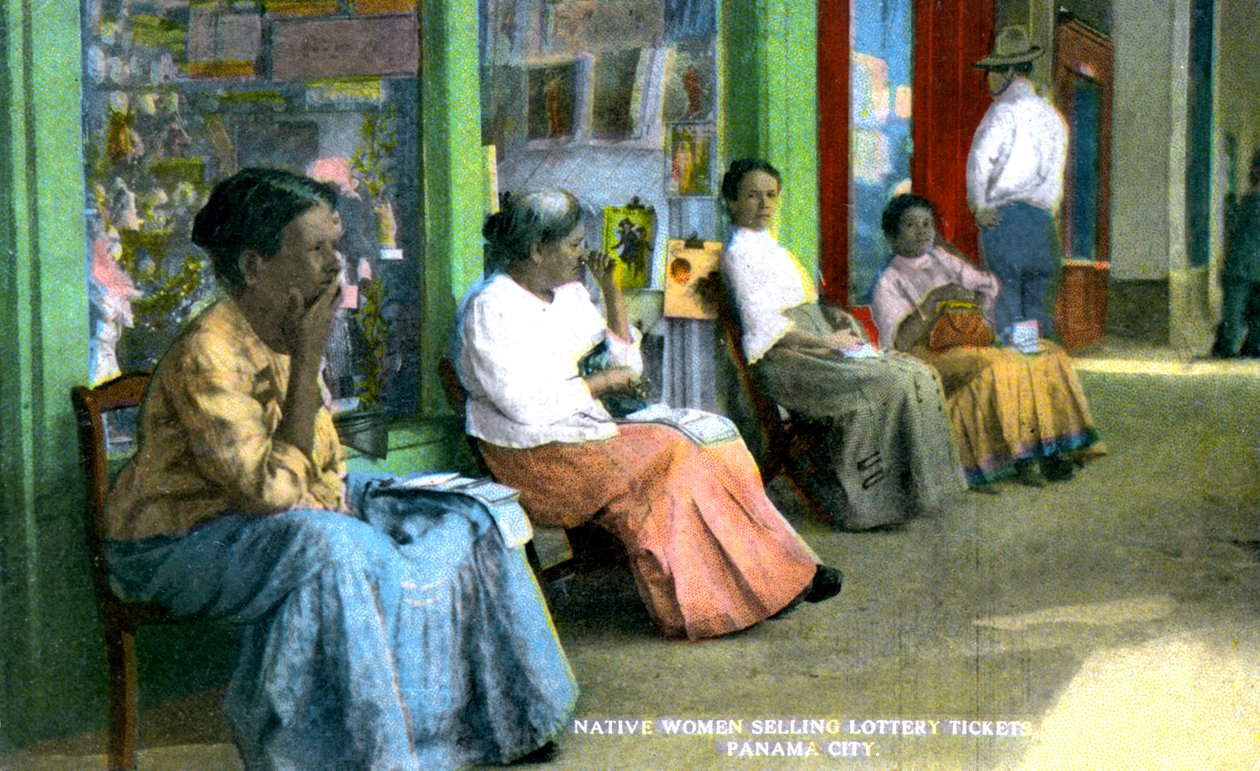 Women selling lottery tickets, Panama City, Panama by Unbekannt