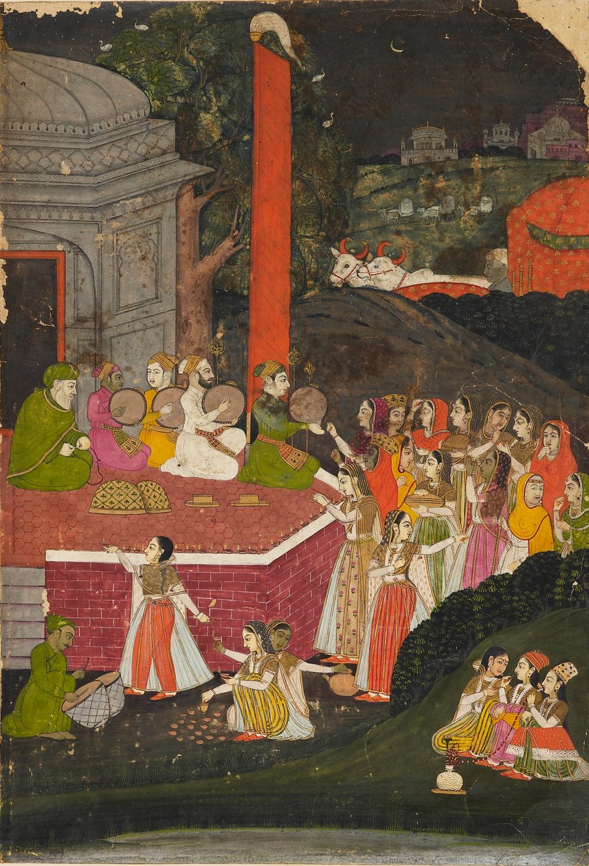 Women visiting the tomb of a maz