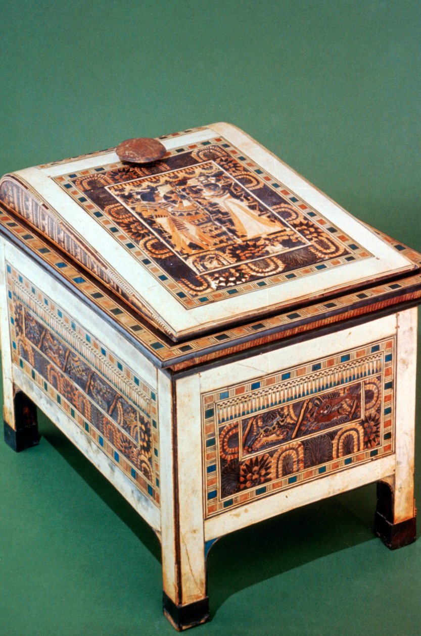 Wooden chest from the Tomb of Tutankhamun, 14th century BC by Unbekannt