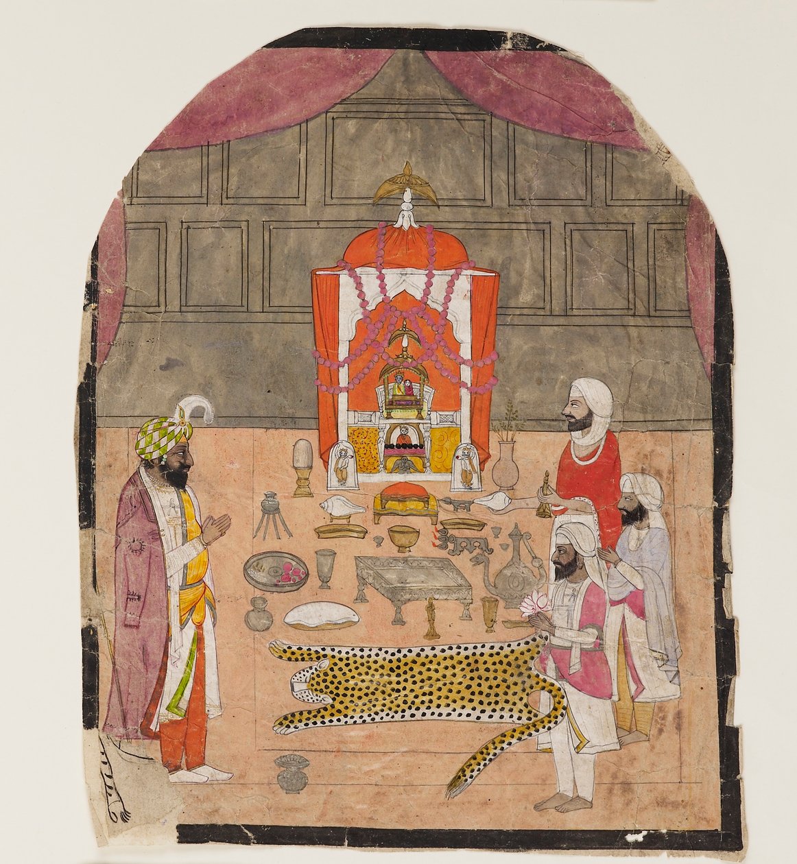 Worshippers at a shrine, 19th century by Unbekannt