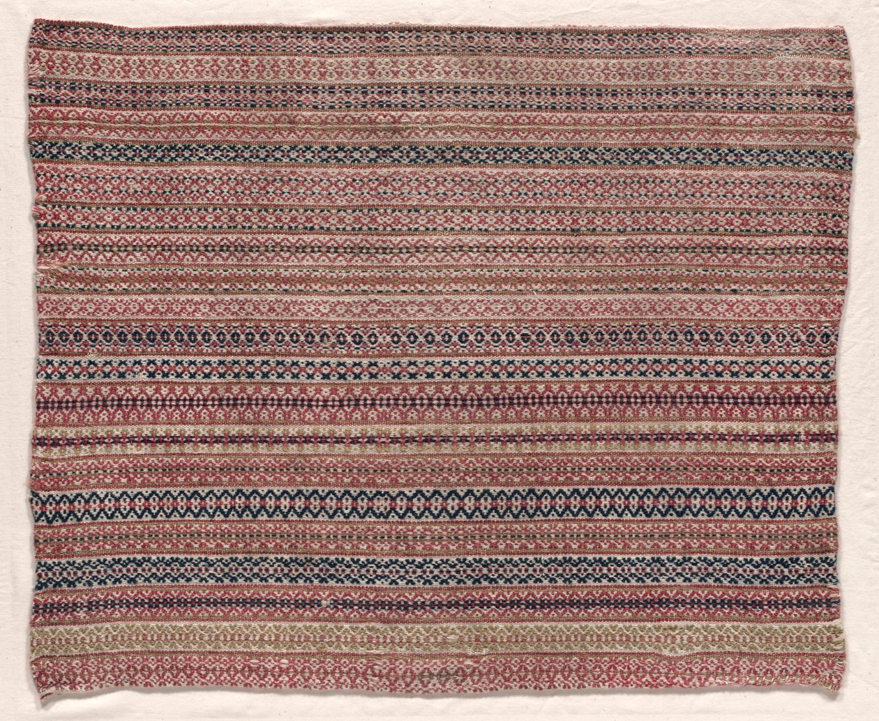 Woven Wool Textile, Early 19th Century by Unbekannt