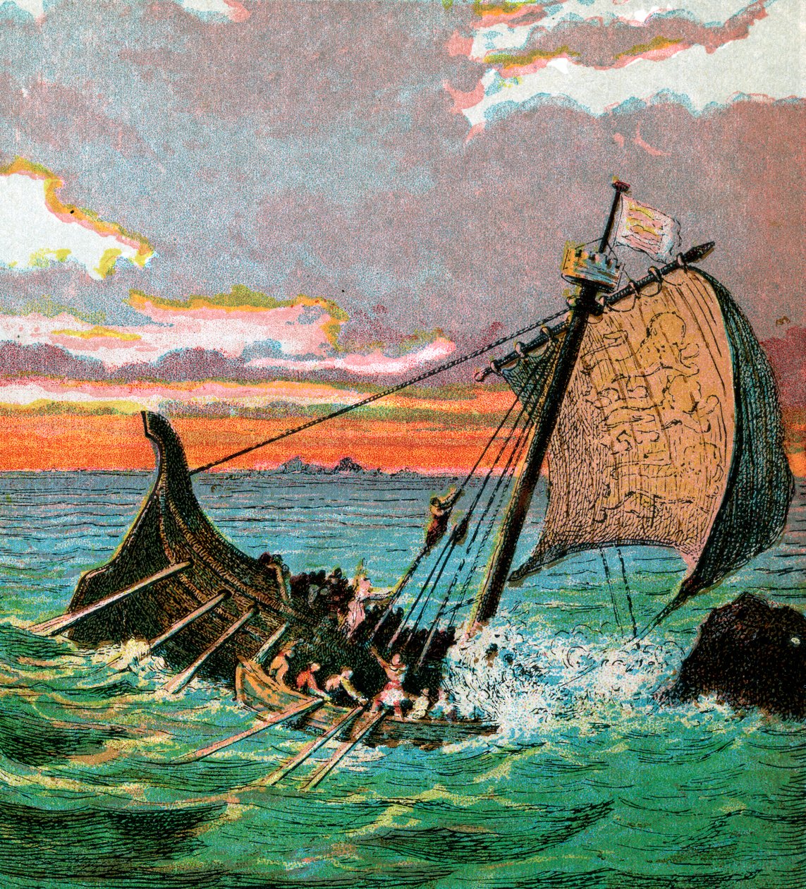 Wreck Of The White Ship, 1120 by Unbekannt