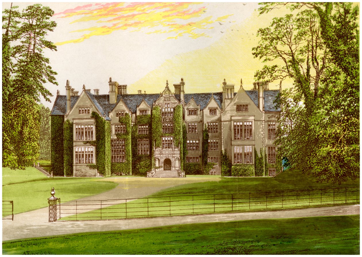 Wroxton Abbey, Oxfordshire, home of the North family, c1880 by Unbekannt