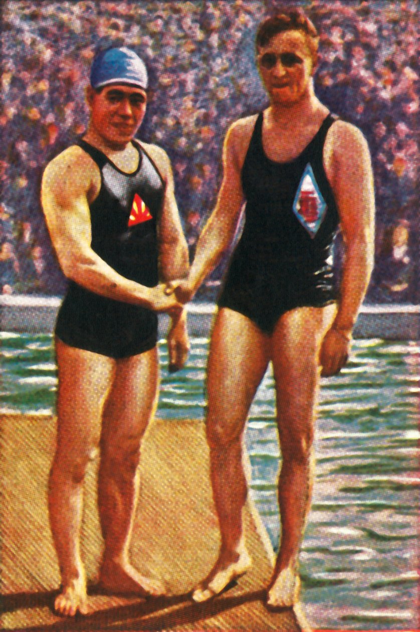 Yoshiyuki Tsuruta and Erich Rademacher by Unbekannt