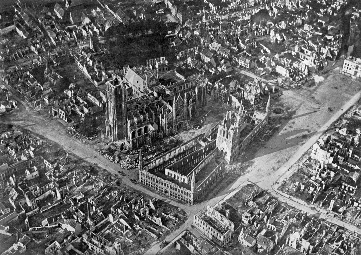 Ypres After German Bombardment, First World War by Unbekannt