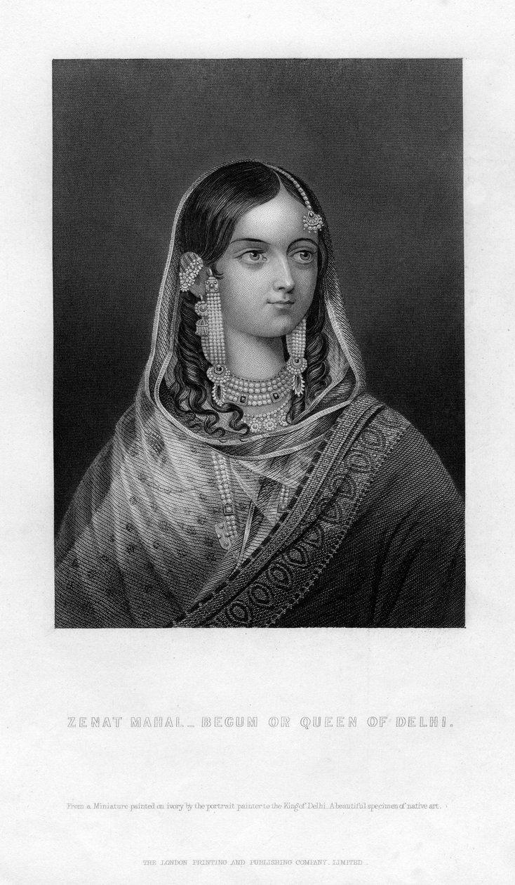 Zenat Mahal - Begum or Queen of Delhi by Unbekannt