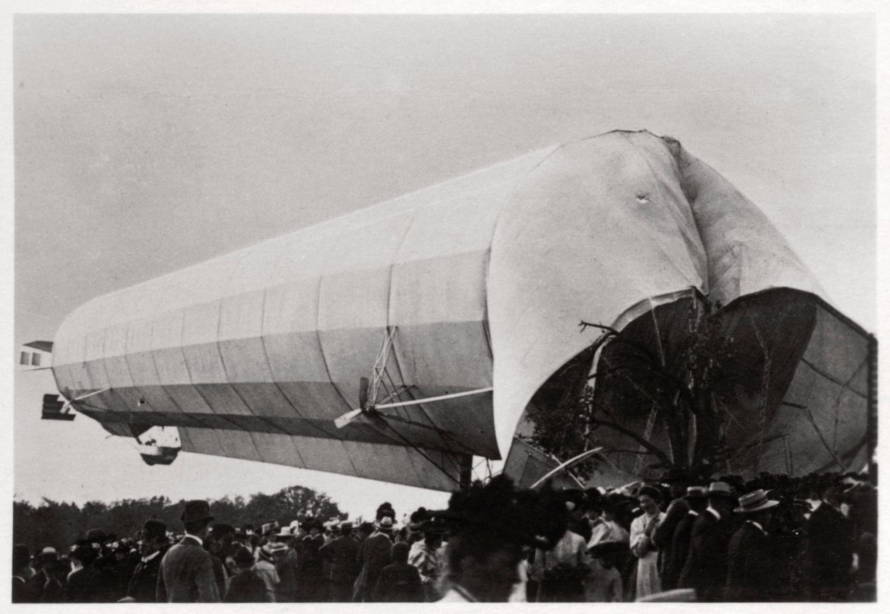 Zeppelin LZ 5 at Goeppingen, Germany, 1909 by Unbekannt