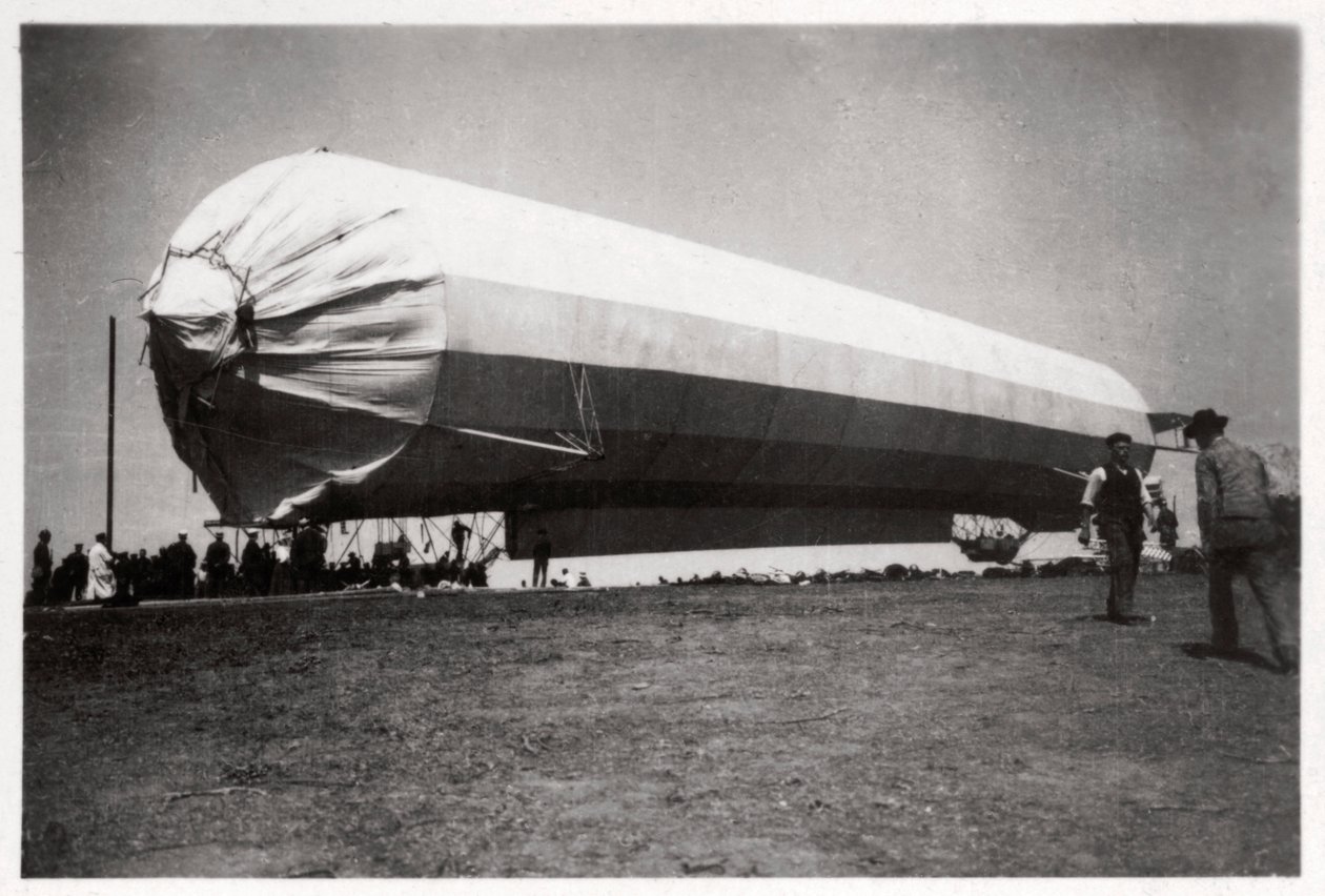 Zeppelin LZ 5 at Goeppingen, Germany by Unbekannt