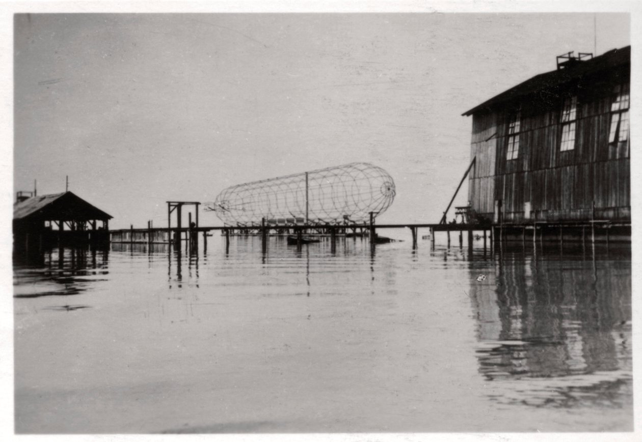 Zeppelin LZ 6 Under Construction, Germany by Unbekannt