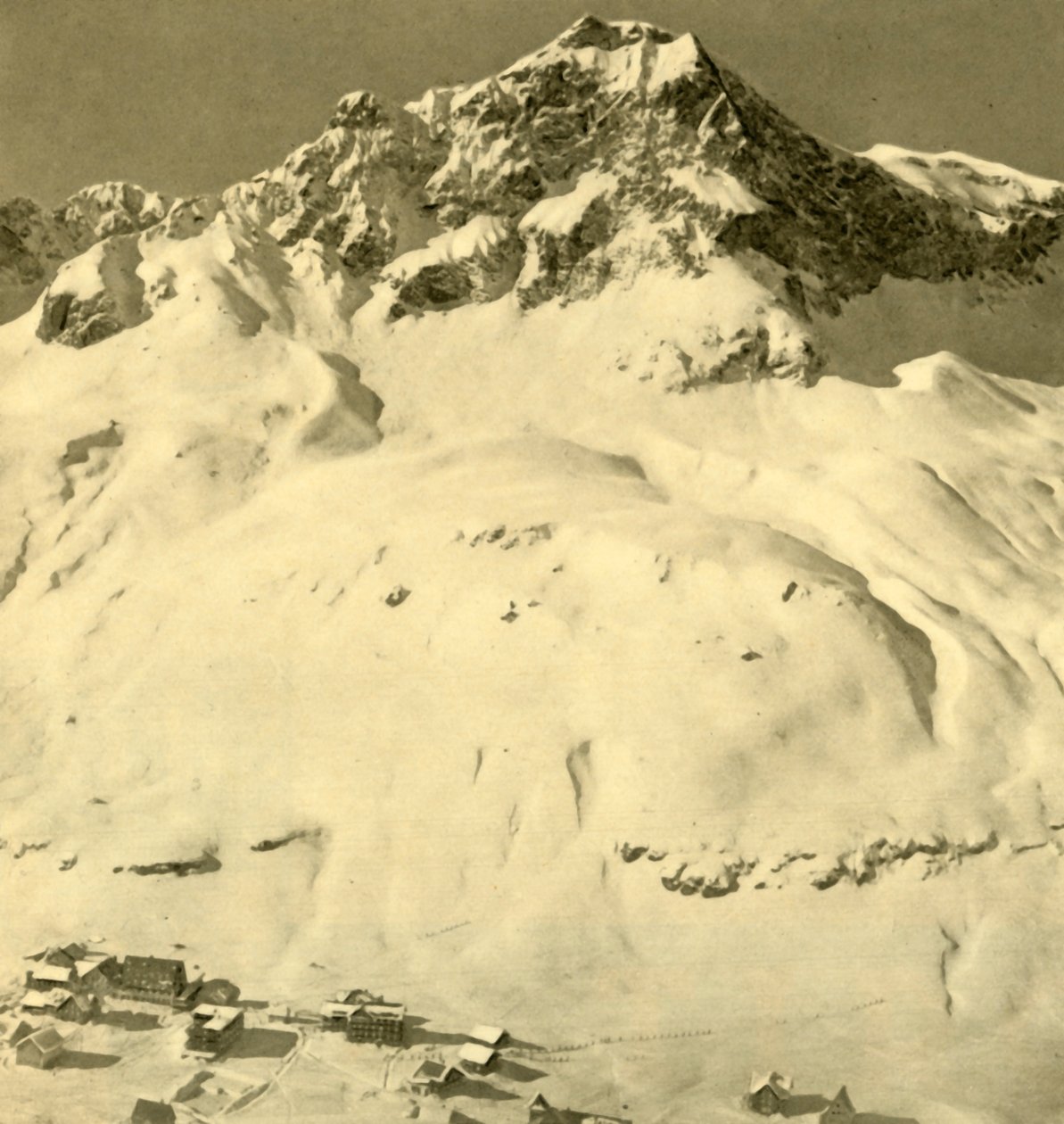 Zürs and the Hasenfluh Peak, Vorarlberg, Austria by Unbekannt