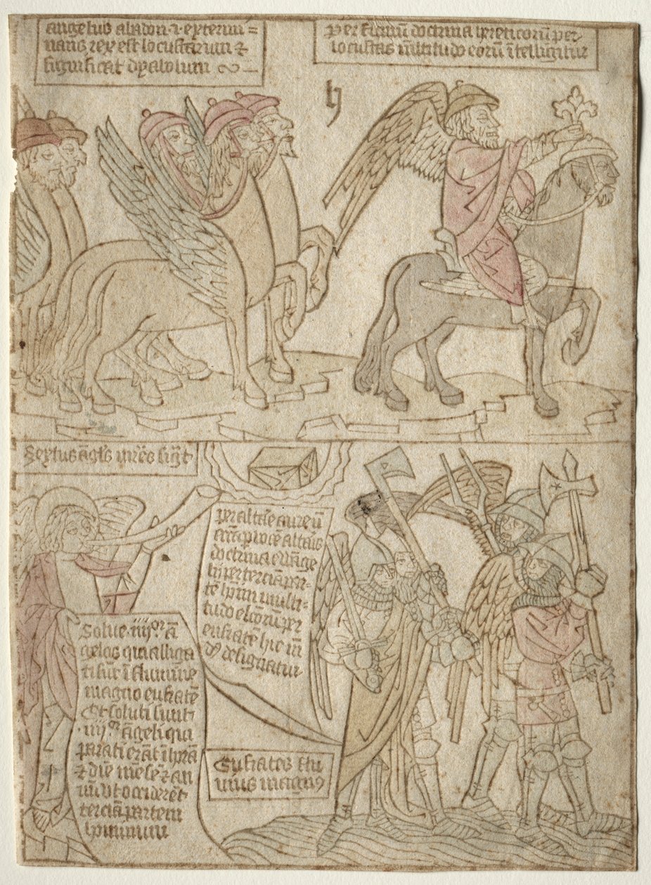The Locusts with the Angel of the Abyss and The Sixth Trumpet by Unbekannt
