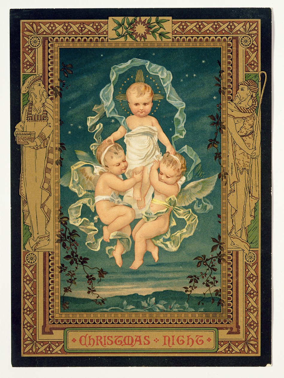 Christmas Night, Christmas card, 1880s by Unbekannt Unbekannt