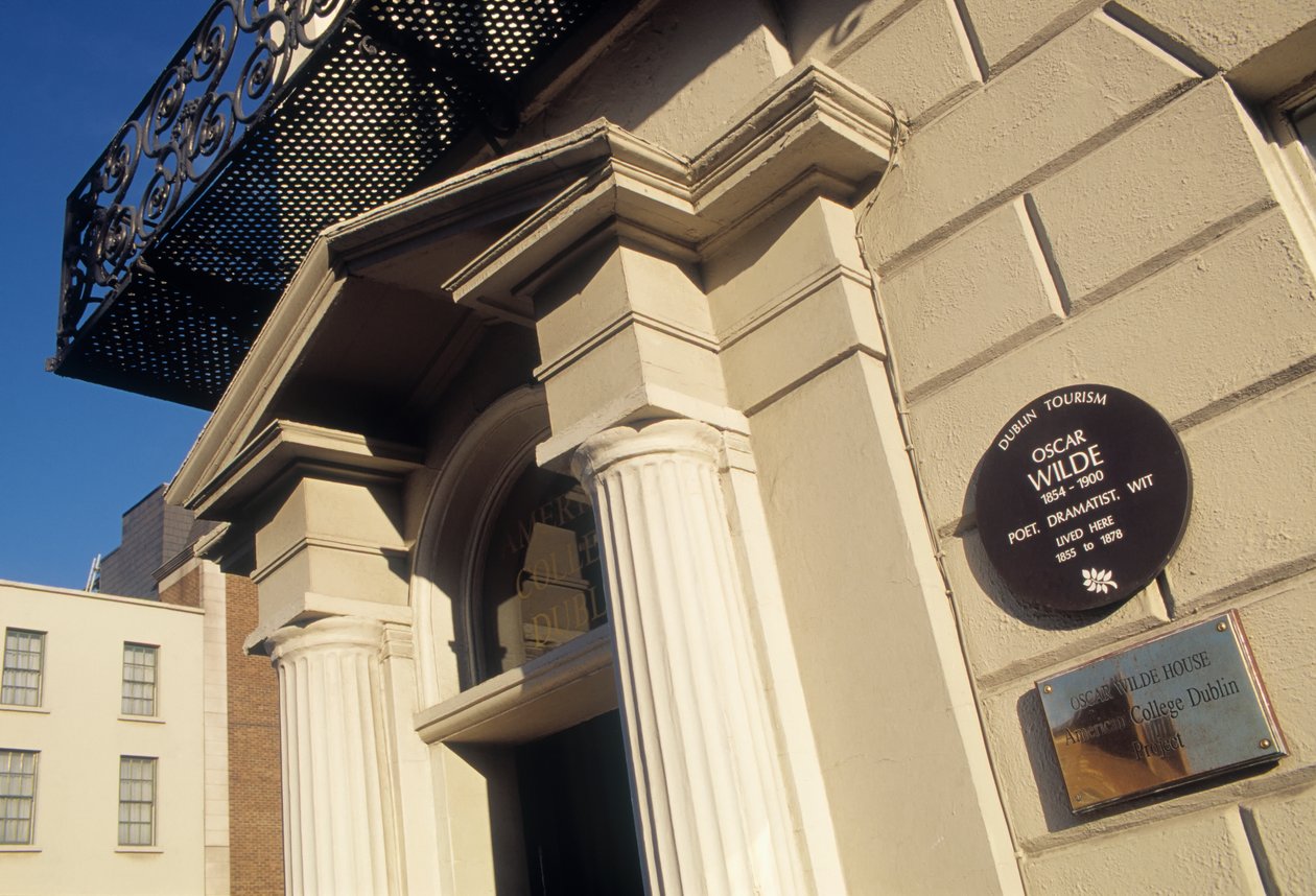 Entrance of the Oscar Wilde House Museum at Number One Merrion Square by Unbekannt Unbekannt