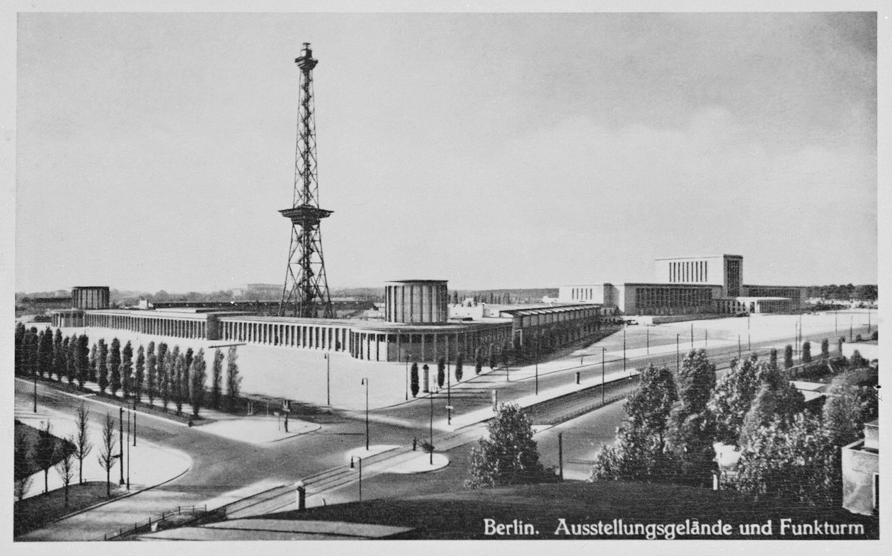 Exhibition Halls and Broadcasting Tower, Charlottenburg, Berlin, c.1930 by Unbekannt Unbekannt