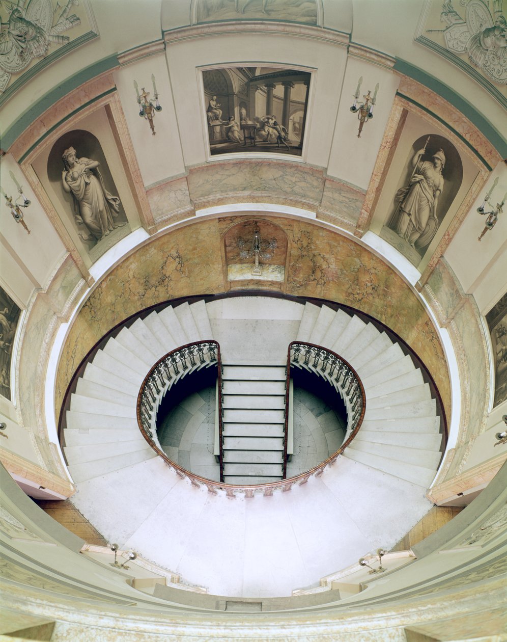 Home House, 20 Portman Square, View of the Stairwell by Unbekannt Unbekannt