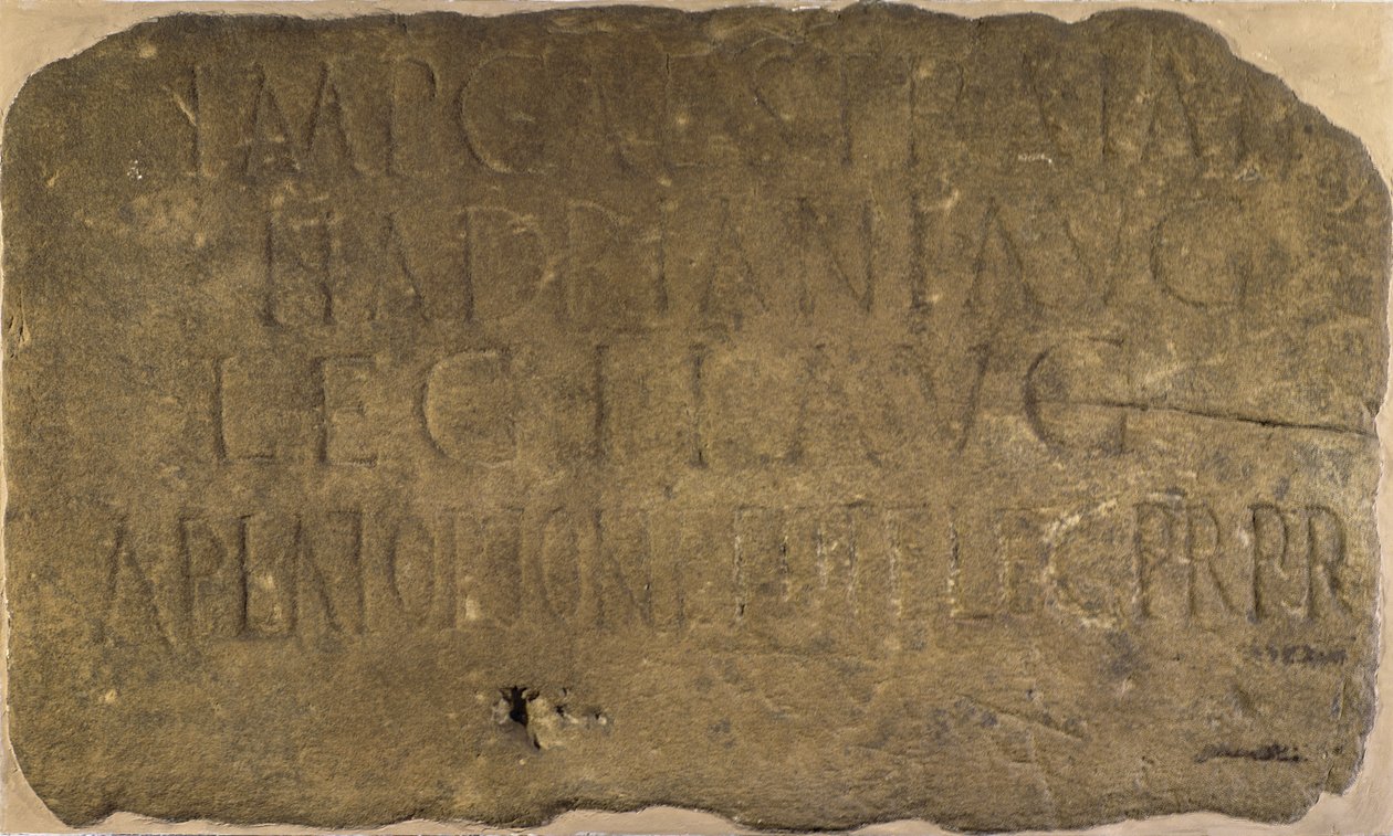 Inscription from milecastle 38 on Hadrian